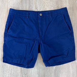 Bright Blue Bonobos Shorts Size 36 9 inch inseam washed chinos